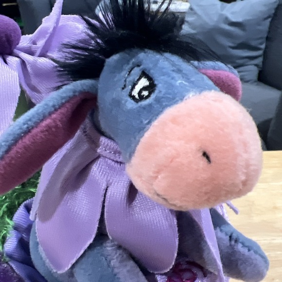 Eeyore In Flower Pot Disney Store Plush Daisy Stuffed Toy - Picture 2 of 14